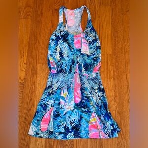 Lilly Pulitzer Women’s Blue / Pink Swing Dress With Sailboats, size XXS